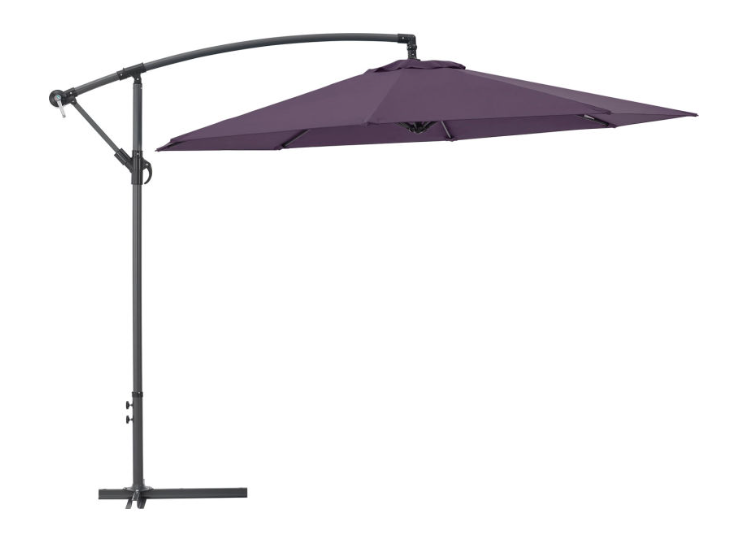 Cantilever Umbrella w/ Crank, Tilt & Cross Brace, Olefin Fabric, 10'W, Green